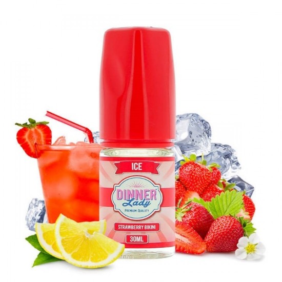 Dinner Lady Strawberry Bikini Salt Likit 30ml Buzlu Çilek Limon Aromalı