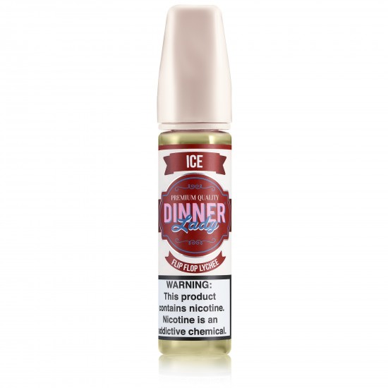 Dinner Lady Flip Flop Lychee Salt Likit ICE, Premium Kalite E-Likit