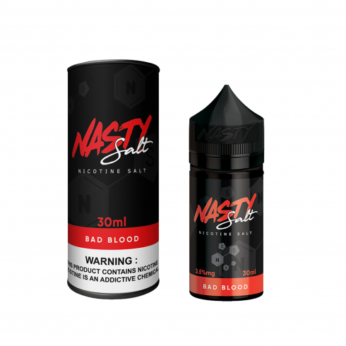 Nasty Bad Blood Salt Likit 30ML Siyah Kırmızı Ambalaj Nikotin Salt