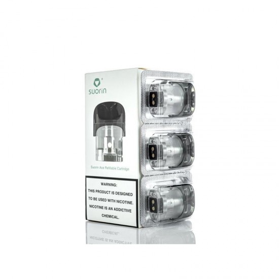Suorin Ace Kartuş 3'lü Paket, Yeniden Doldurulabilir Coil Kartuş