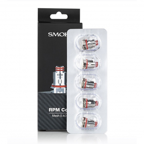 Smok RPM Coil Mesh 0.4ohm yedek atomizer başlıkları paketli.