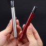 Smok SLM Pod Mod gümüş ve kırmızı renkli, ince kalem tipi elektronik sigara.