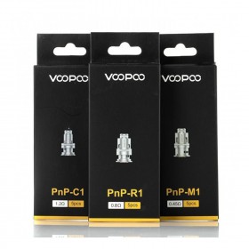 Voopoo PnP Coil çeşitleri: C1 1.2Ω, R1 0.8Ω, M1 0.45Ω 5li paketler