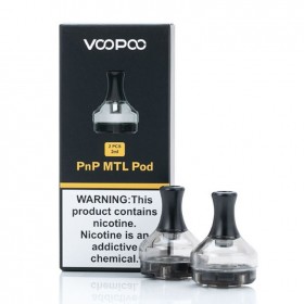 Voopoo PnP MTL Pod Kartuş 2'li paket, 2ml kapasiteli, şeffaf.