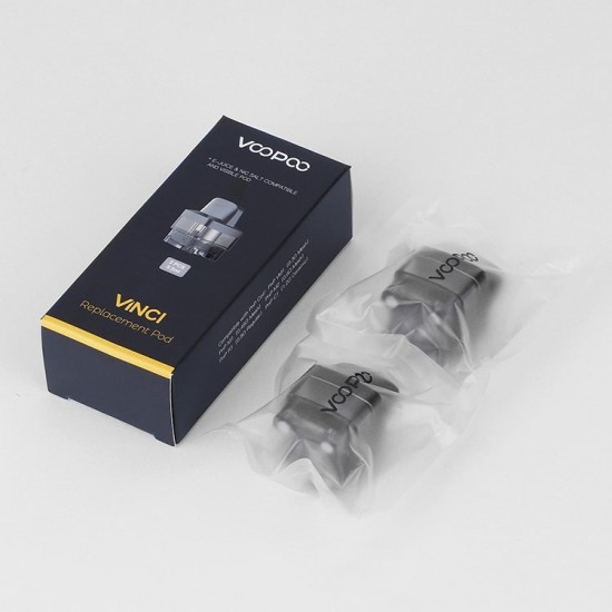 Voopoo Vinci Değiştirilebilir Pod Kartuş 5.5Ml 2'li Paket Siyah