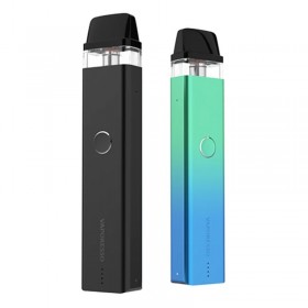 Vaporesso XROS 2 Pod Siyah ve Mavi-Yeşil renkli iki adet elektronik sigara.