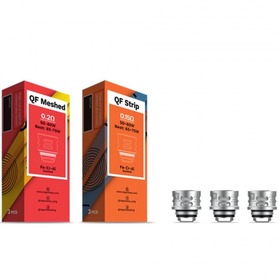 Vaporesso QF Mesh ve Strip Coil yedek parça, 0.2ohm/0.15ohm.