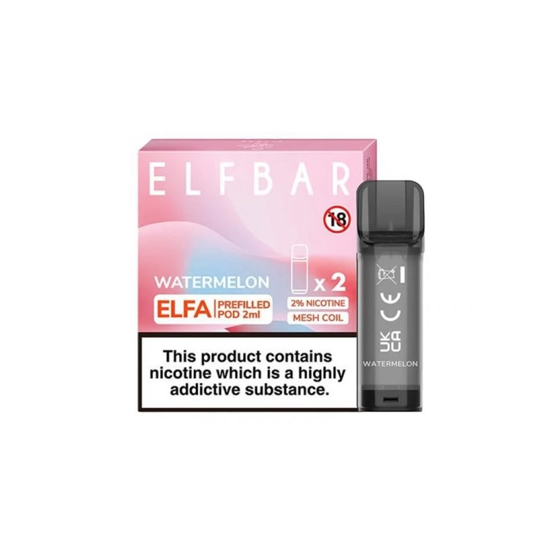 Elf Bar Elfa Watermelon Prefilled Pod Kartuş 2'li Paket