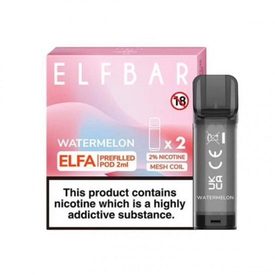 Elf Bar Elfa Watermelon Prefilled Pod Kartuş 2'li Paket