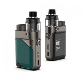 Vaporesso Swag PX80 Kit çiftli set, yeşil ve karbon görünümlü elektronik sigara