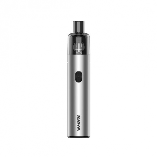 Uwell Whirl S2 Pod Mod gümüş renkli, ince ve şık elektronik sigara.