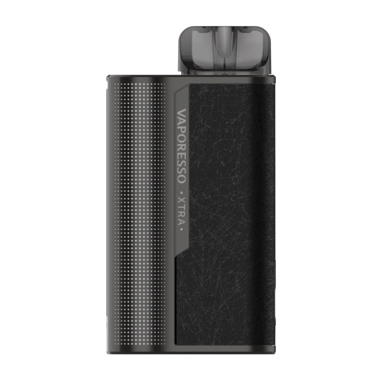 Vaporesso XTRA Pod 900mAh Siyah, şık ve kompakt elektronik sigara.
