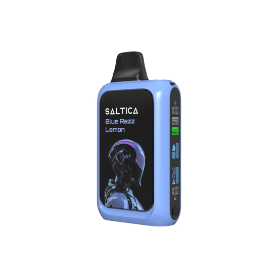 Saltica Cyber 18000 Blue Razz Lemon Disposable Vape Bar