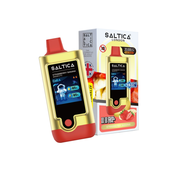 Saltica Digital 20000 Strawberry Banana Disposable Vape Bar