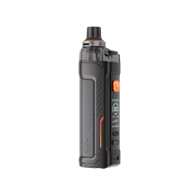 Vaporesso Armour GS Kit siyah, turuncu detaylı, dijital ekranlı elektronik sigara.