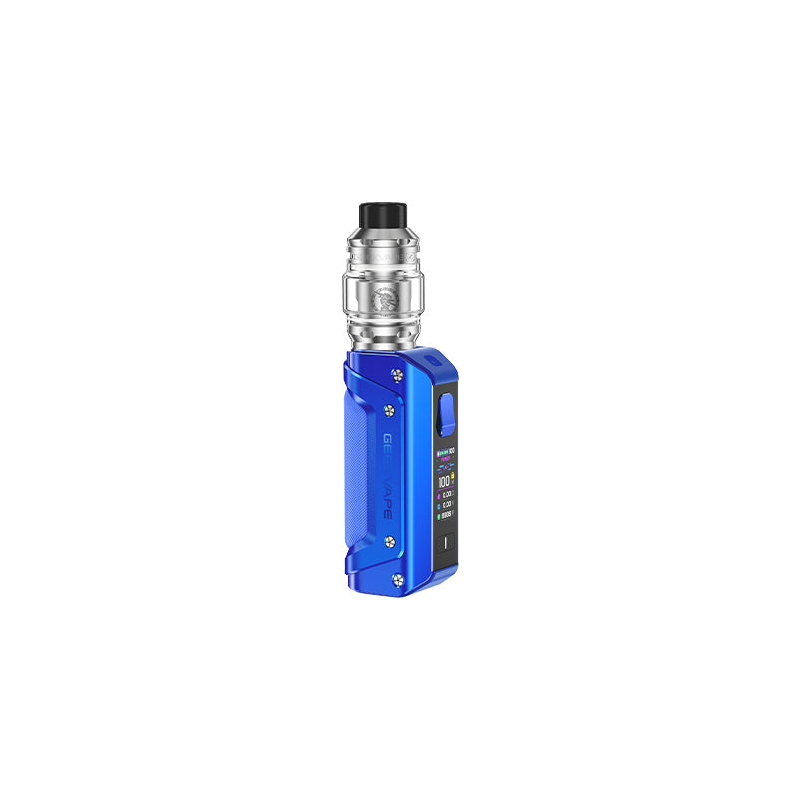 Mavi Geekvape Aegis Solo 3 Kit elektronik sigara, sağlam ve kompakt tasarım.