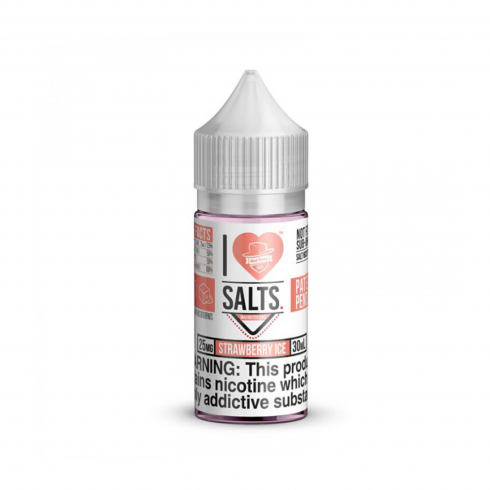 I Love Salts Strawberry Ice Salt Likit 30ml 25mg, çilek aromalı.