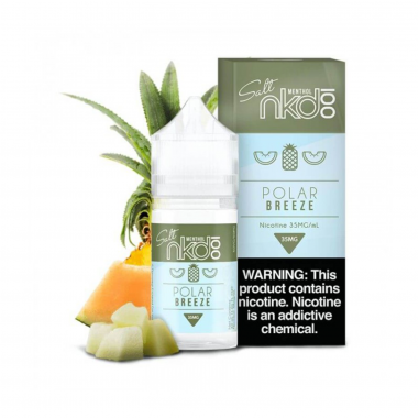 NKD Salt Polar Breeze likit 30ml, ananas ve kavun aromalı mentollü.