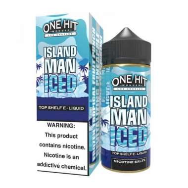 One Hit Wonder Island Man Iced 100ml E-Likit, Nikotinli