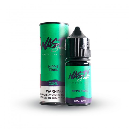 Nasty Salt Hippie Trail 30ml Salt Likit Yeşil Şişe ve Kutu